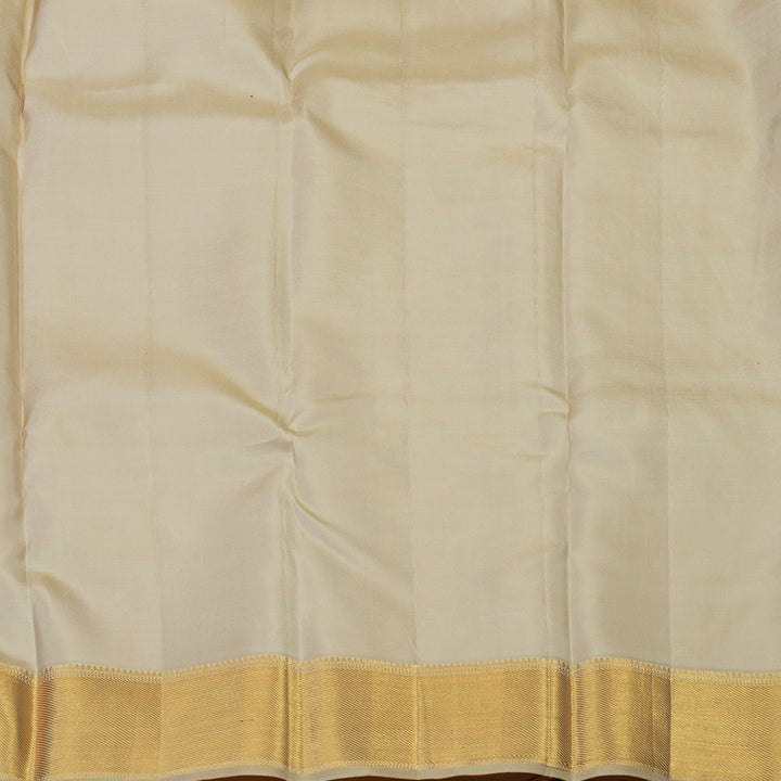 Hayagrivas Handloom Beige Kanjivaram Silk Saree KBE1691K11-18