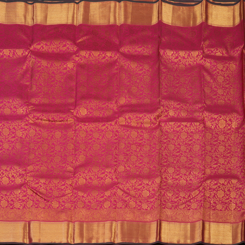 Hayagrivas Handloom Pink Kanjivaram Silk Saree KBE1691K11-8