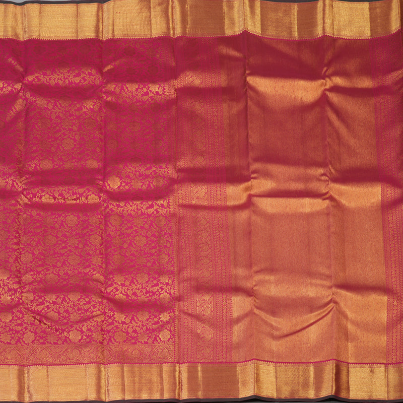 Hayagrivas Handloom Pink Kanjivaram Silk Saree KBE1691K11-8
