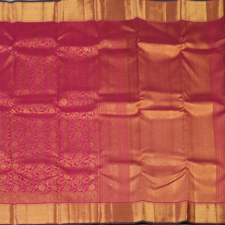 Hayagrivas Handloom Pink Kanjivaram Silk Saree KBE1691K11-8