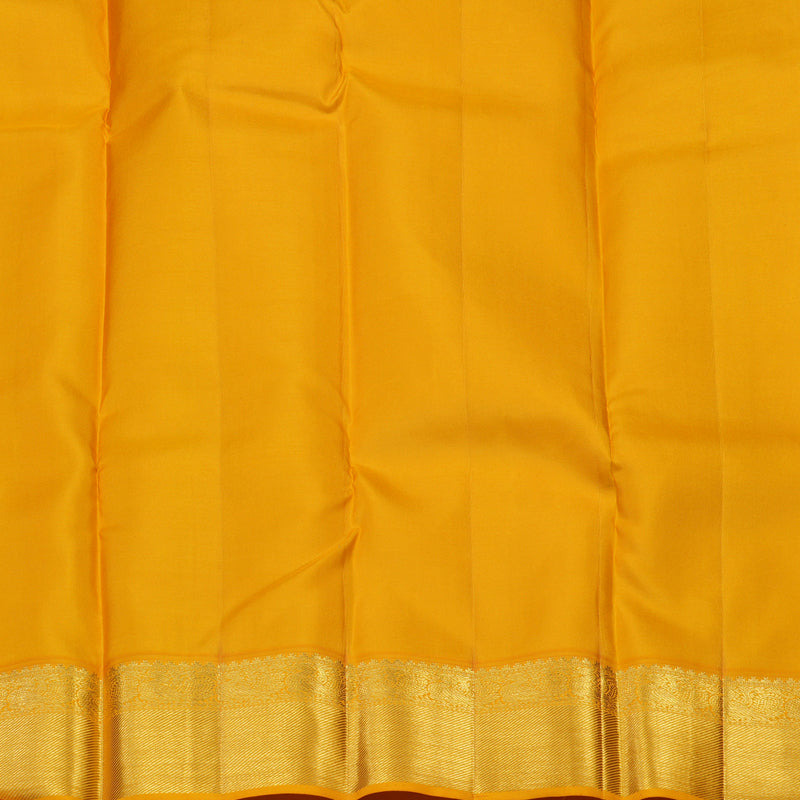 Hayagrivas Handloom Purple Kanjivaram Silk Saree with Mango Orange border KBE1691K7-2