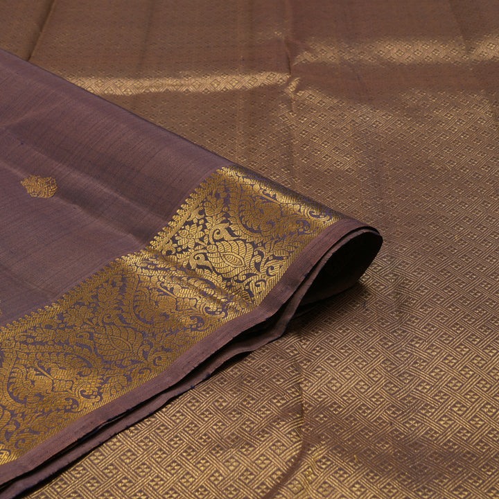 Hayagrivas Handloom Dual tone (Brown & Purple) Kanjivaram Silk Saree KBE1692K3-2
