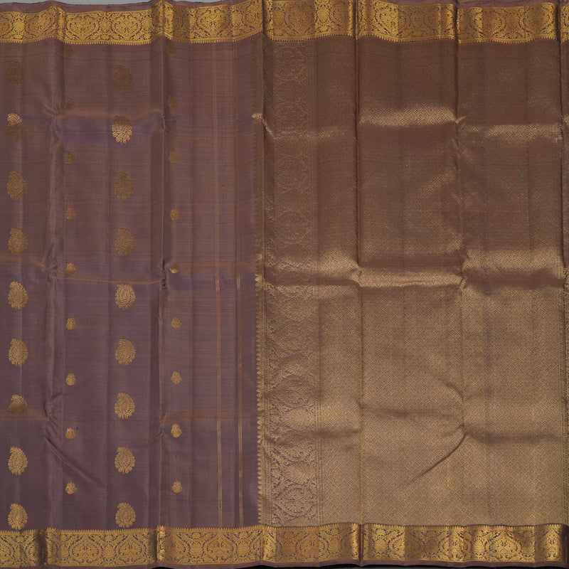 Hayagrivas Handloom Dual tone (Brown & Purple) Kanjivaram Silk Saree KBE1692K3-2