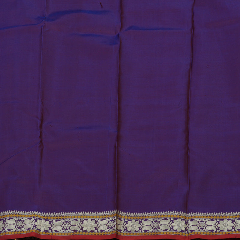 Hayagrivas Handloom Violet Kanjivaram Silk Saree  KBE1693K3-2