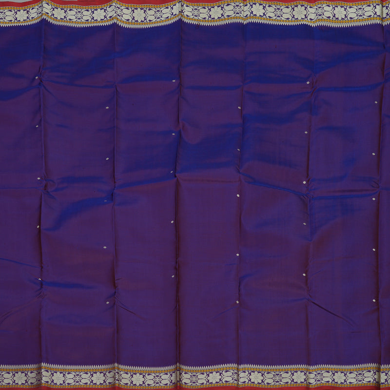Hayagrivas Handloom Violet Kanjivaram Silk Saree  KBE1693K3-2