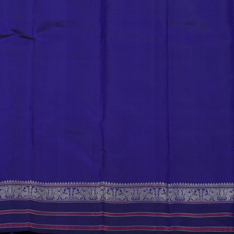 Hayagrivas Handloom Purple Kanjivaram Silk Saree with Violet Border KBE1693K4-1