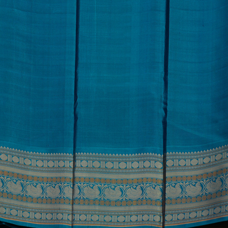 Hayagrivas Handloom Purple Kanjivaram Silk Saree with Mayilkazhuthu Border KBE1693K4-2