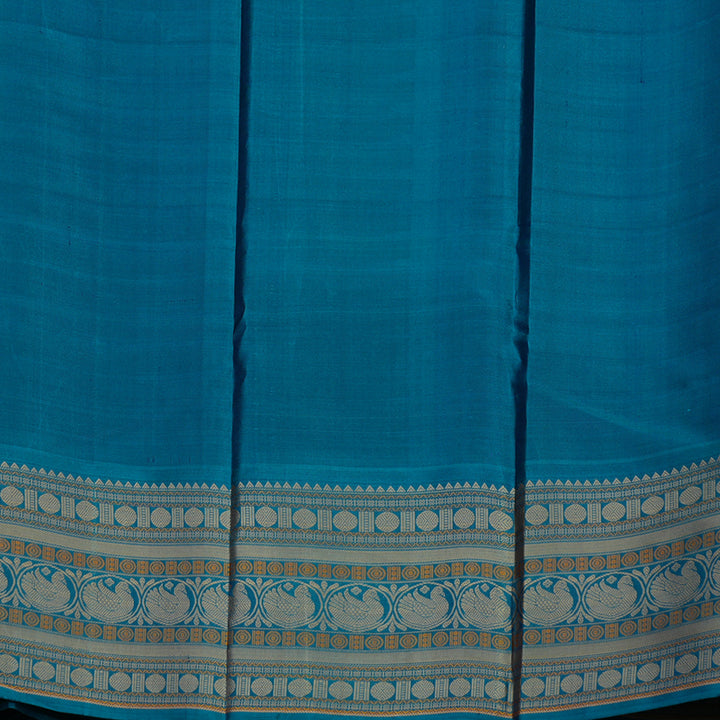 Hayagrivas Handloom Purple Kanjivaram Silk Saree with Mayilkazhuthu Border KBE1693K4-2