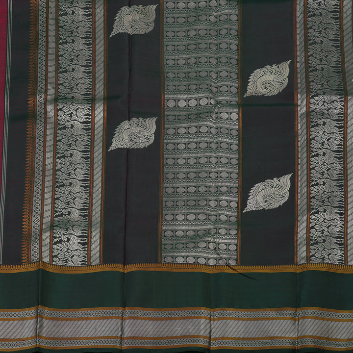 Hayagrivas Handloom Wine Kanjivaram Silk Saree KBE1693K5-3