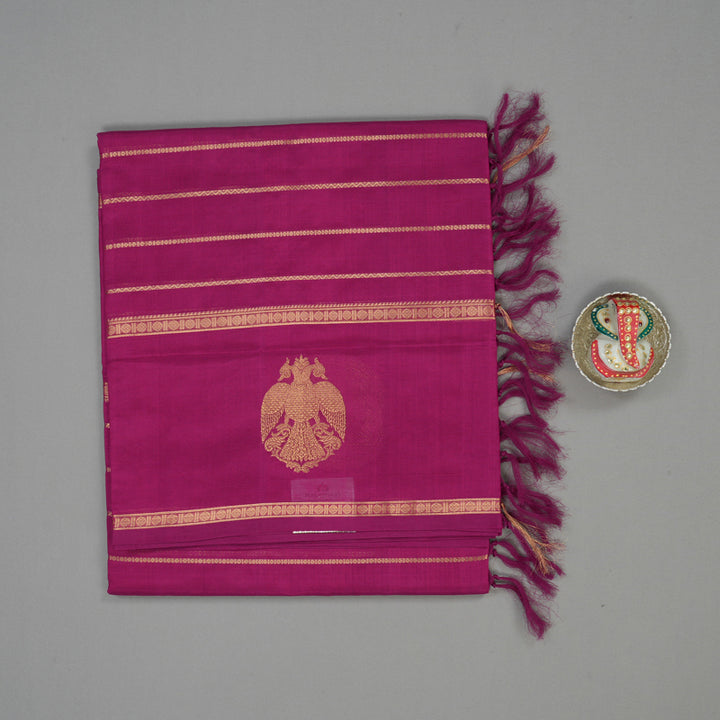 Hayagrivas Magenta Pure Kanchi Silk Cotton Saree KBE1695K10-4