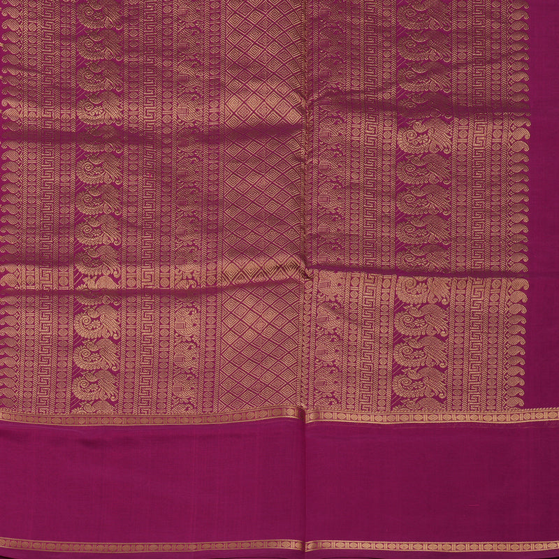 Hayagrivas Magenta Pure Kanchi Silk Cotton Saree KBE1695K10-4