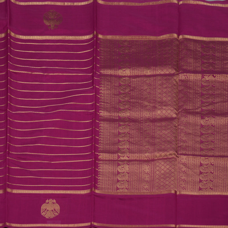 Hayagrivas Magenta Pure Kanchi Silk Cotton Saree KBE1695K10-4