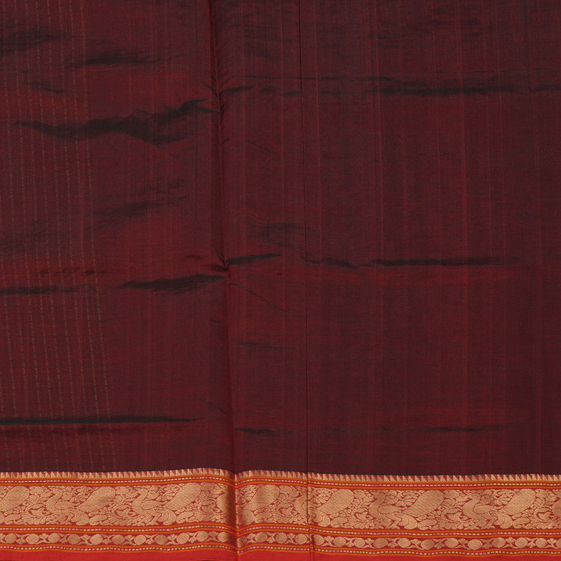 Hayagrivas Araku Maroon Soft Kanchi Silk Cotton Saree with Red border KBE1695K12-5