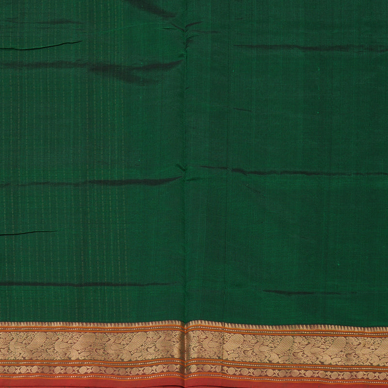 Hayagrivas Bottle Green Pure Kanchi Silk Cotton Saree KBE1695K12-7