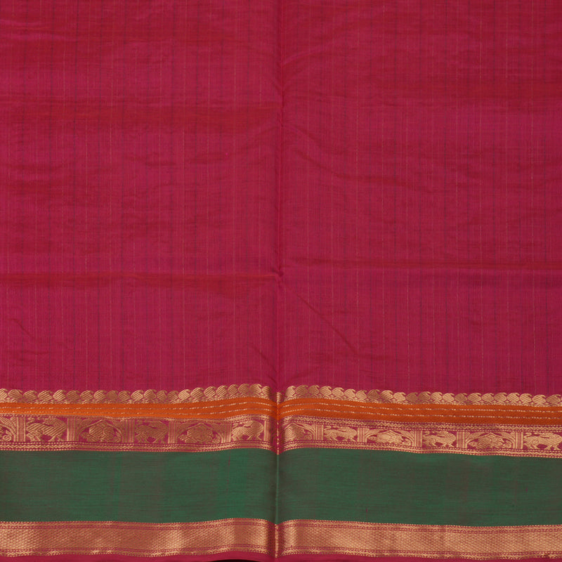 Hayagrivas Deep Pink Pure Kanchi Silk Cotton Saree KBE1695K13-19