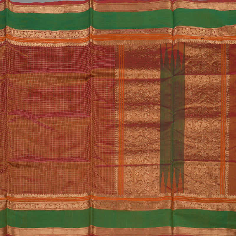 Hayagrivas Honey shade Pure Kanchi Silk Cotton Saree KBE1695K13-4