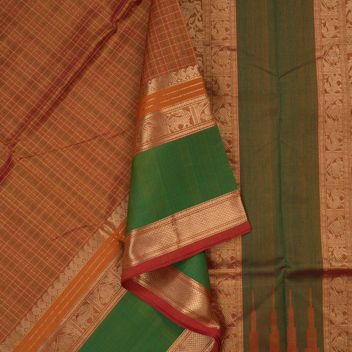 Hayagrivas Honey shade Pure Kanchi Silk Cotton Saree KBE1695K13-4