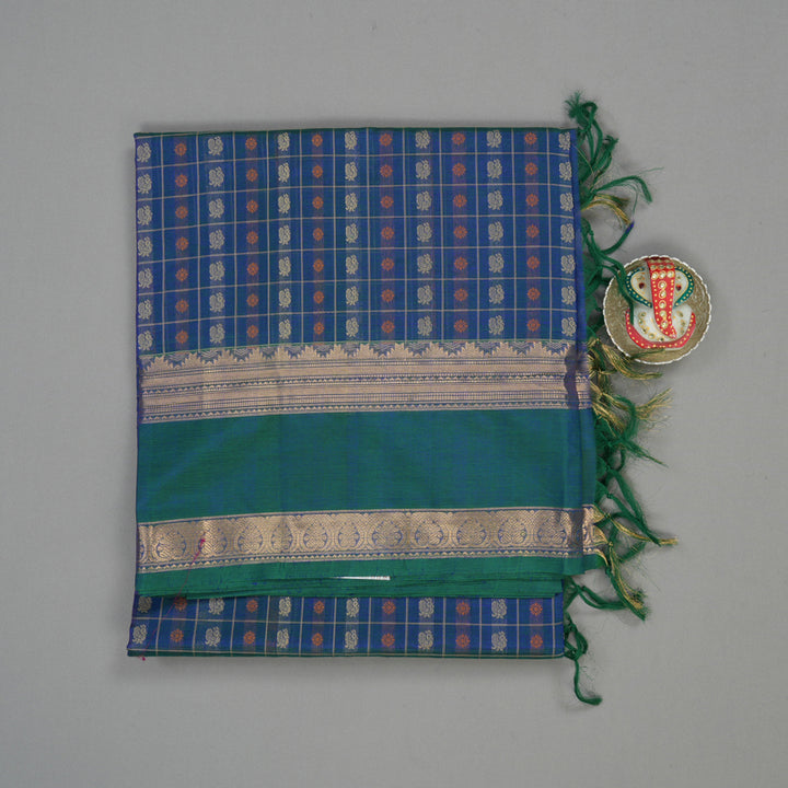 Hayagrivas Mayilkazhuthu Soft Kanchi Silk Cotton Saree KBE1695K13-9