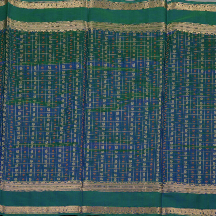 Hayagrivas Mayilkazhuthu Soft Kanchi Silk Cotton Saree KBE1695K13-9