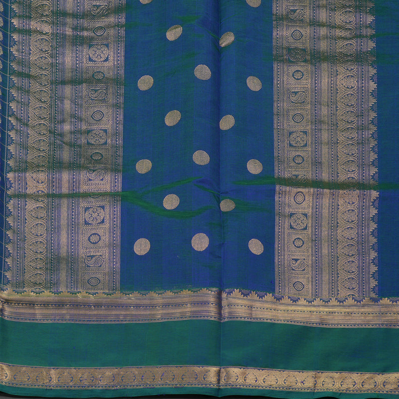 Hayagrivas Mayilkazhuthu Soft Kanchi Silk Cotton Saree KBE1695K13-9