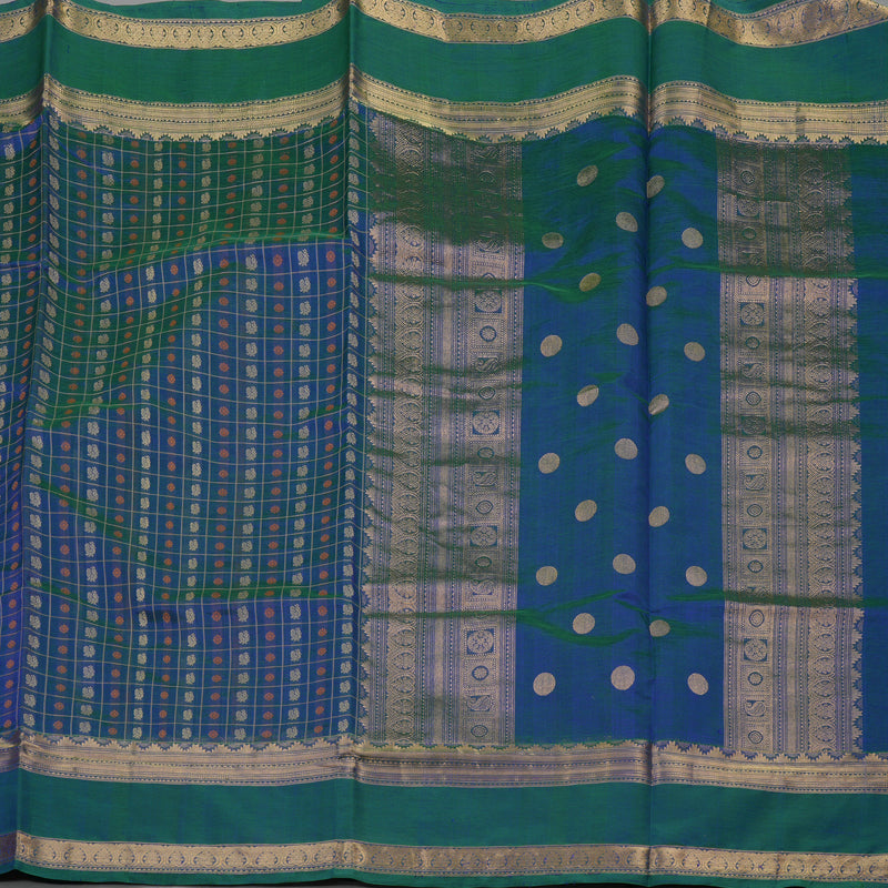 Hayagrivas Mayilkazhuthu Soft Kanchi Silk Cotton Saree KBE1695K13-9