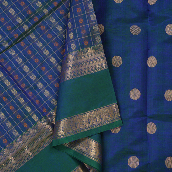 Hayagrivas Mayilkazhuthu Soft Kanchi Silk Cotton Saree KBE1695K13-9