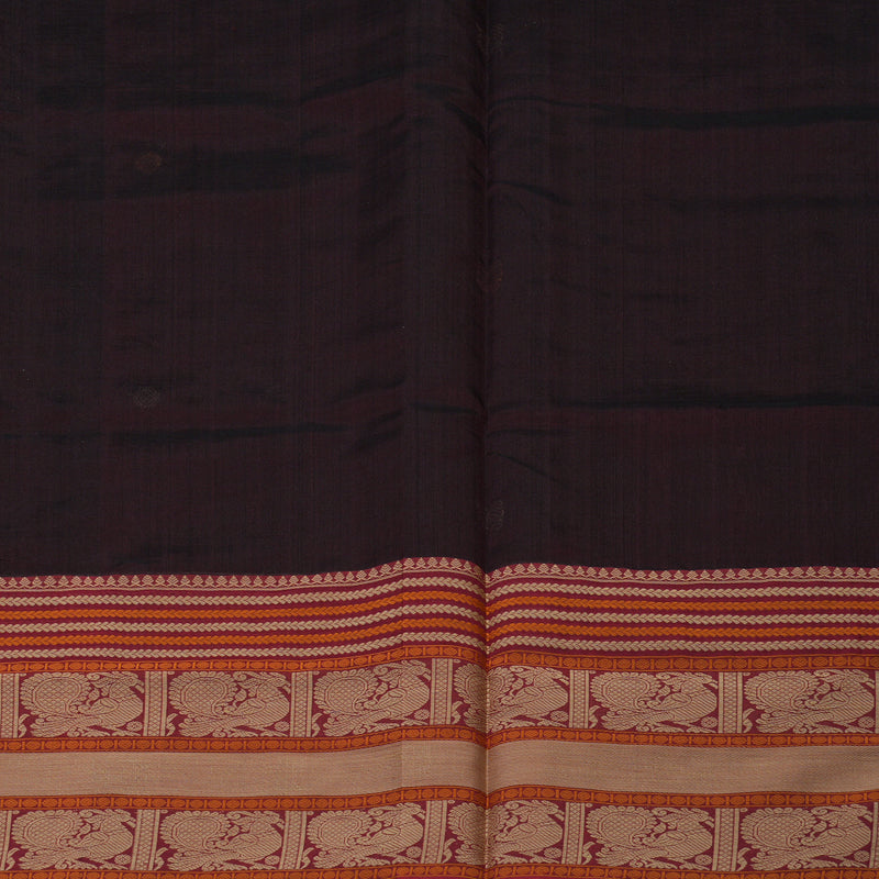 Hayagrivas Burgundy Pure Kanchi Silk Cotton Saree KBE1695K3-1