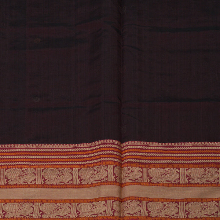 Hayagrivas Burgundy Pure Kanchi Silk Cotton Saree KBE1695K3-1