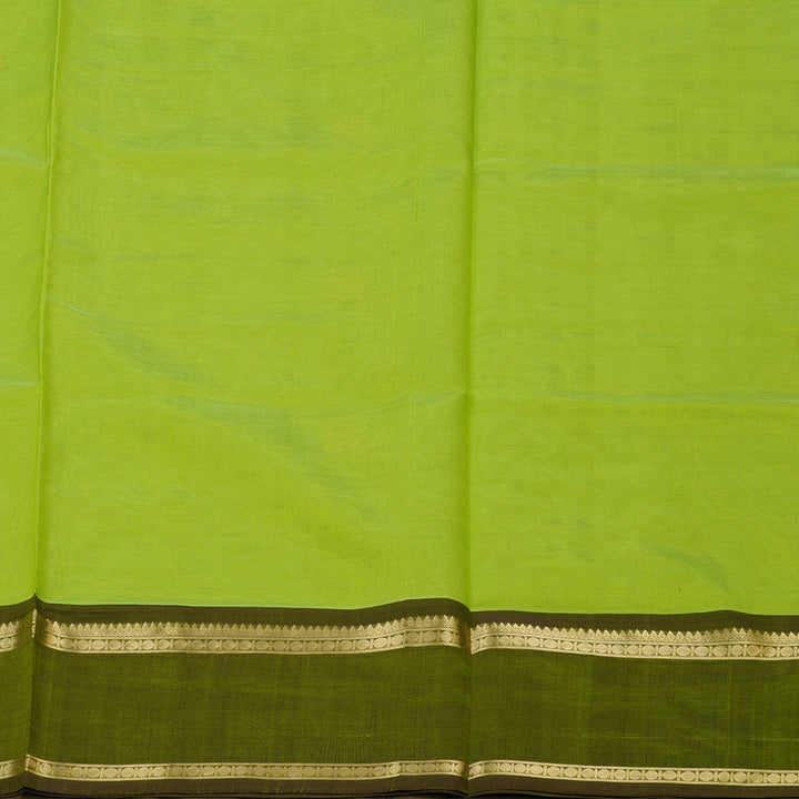 Hayagrivas Neon Green Soft Kanchi Silk Cotton Saree KBE1695K4-7