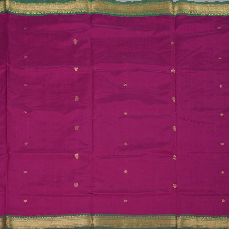 Hayagrivas Magenta Pure Kanchi Silk Cotton Saree KBE1695K5-4