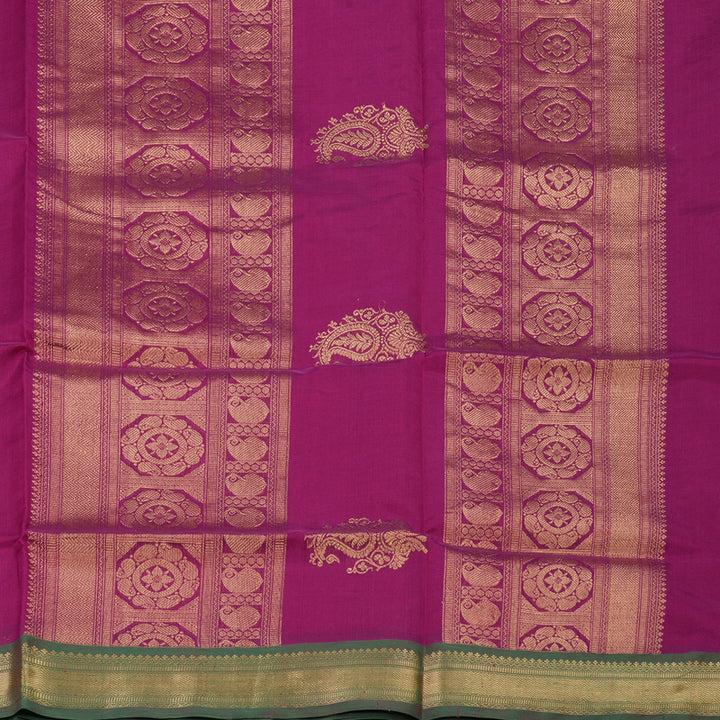 Hayagrivas Magenta Pure Kanchi Silk Cotton Saree KBE1695K5-4