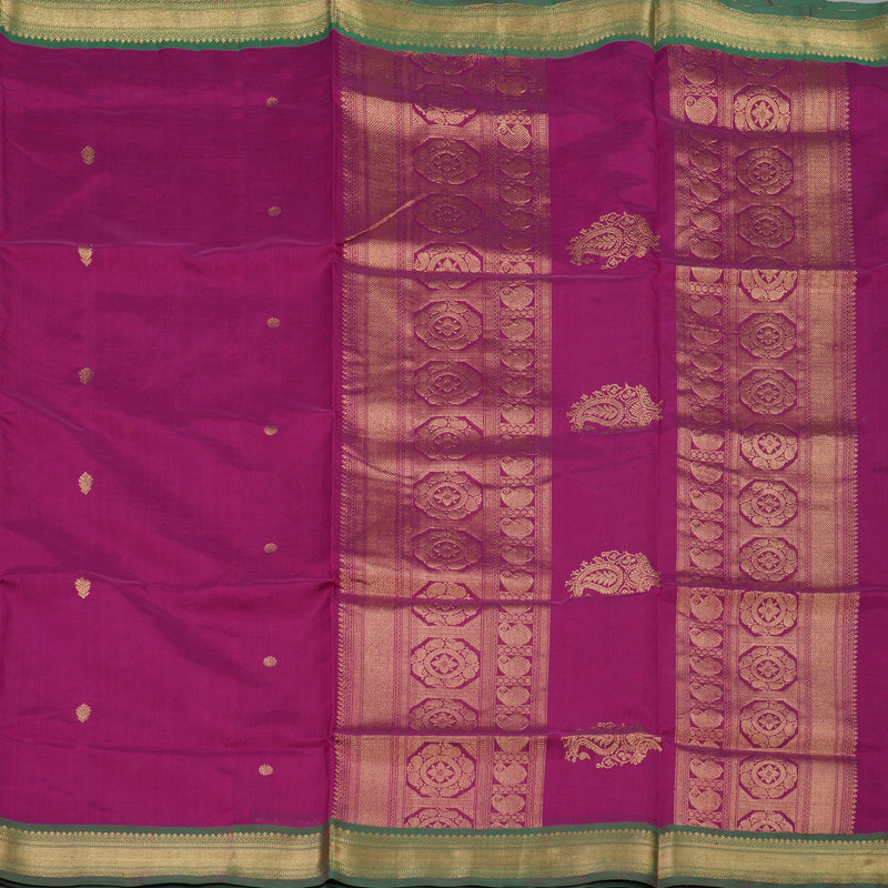 Hayagrivas Magenta Pure Kanchi Silk Cotton Saree KBE1695K5-4