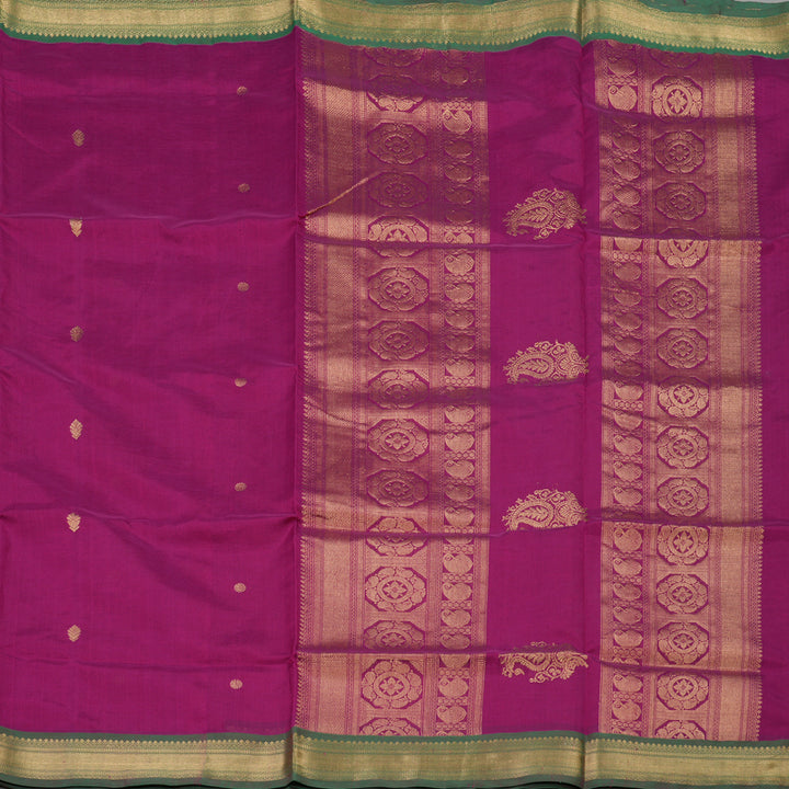 Hayagrivas Magenta Pure Kanchi Silk Cotton Saree KBE1695K5-4