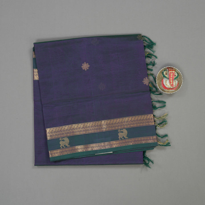 Hayagrivas Mayilkazhuthu Pure Kanchi Silk Cotton Saree KBE1695K7-12