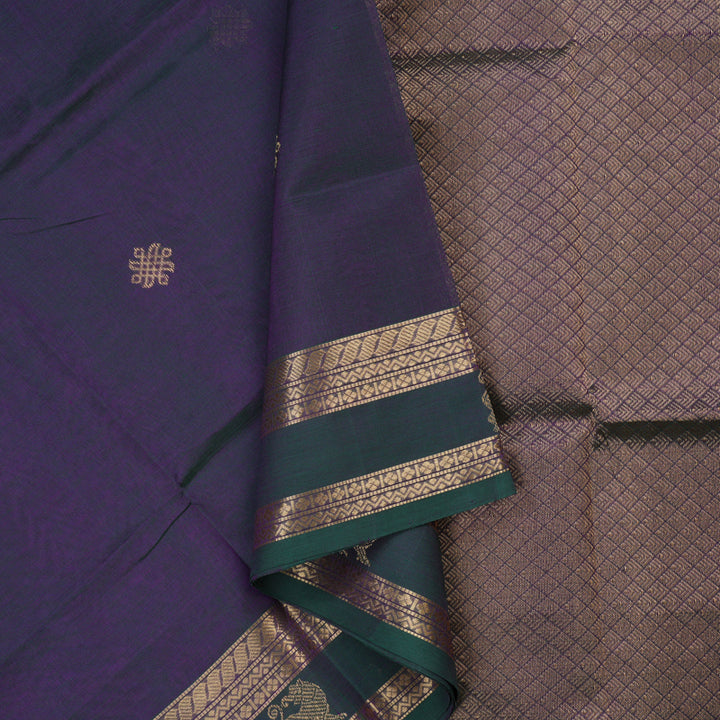 Hayagrivas Mayilkazhuthu Pure Kanchi Silk Cotton Saree KBE1695K7-12