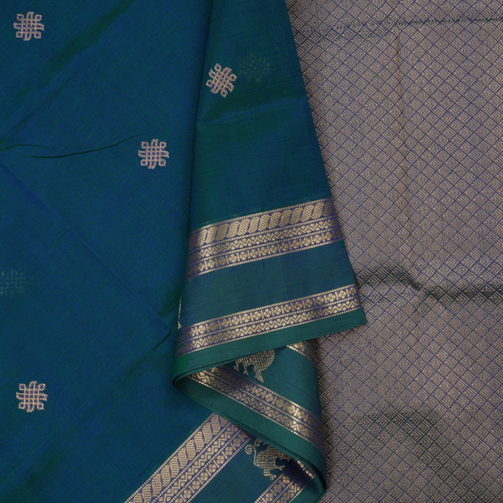 Hayagrivas Mayilkazhuthu Pure Kanchi Silk Cotton Saree KBE1695K7-13