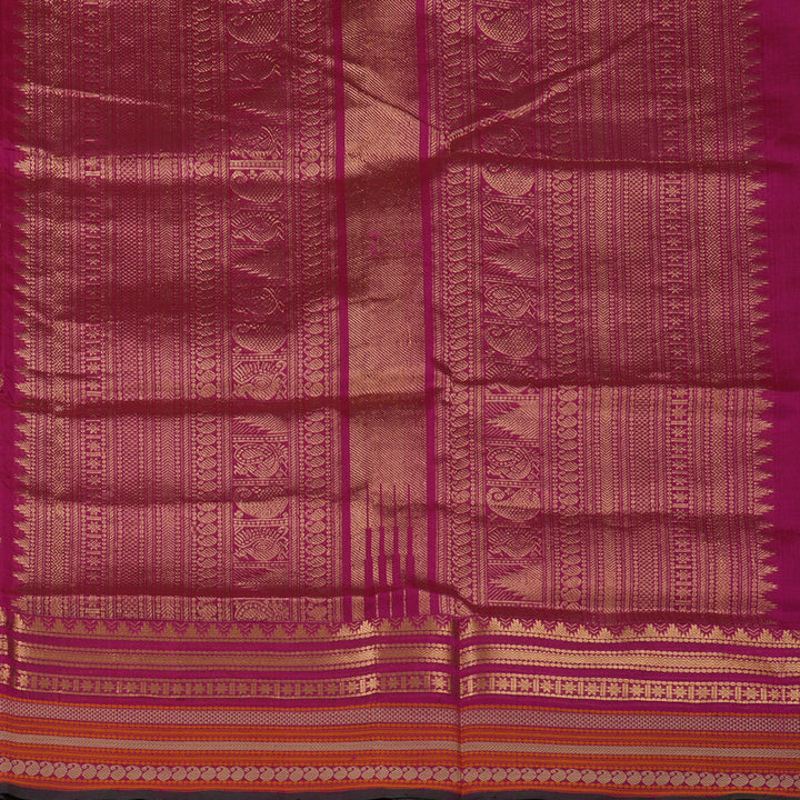 Hayagrivas Rani Pink Pure Kanchi Silk Cotton Saree KBE1695K7-2