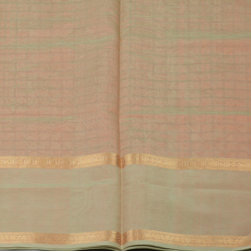 Hayagrivas Dual Tone (Peach & Pista Green) Pure Kanchi Silk Cotton Saree KBE1695K7-6