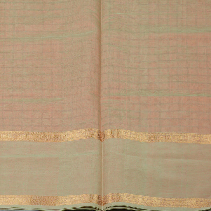 Hayagrivas Dual Tone (Peach & Pista Green) Pure Kanchi Silk Cotton Saree KBE1695K7-6