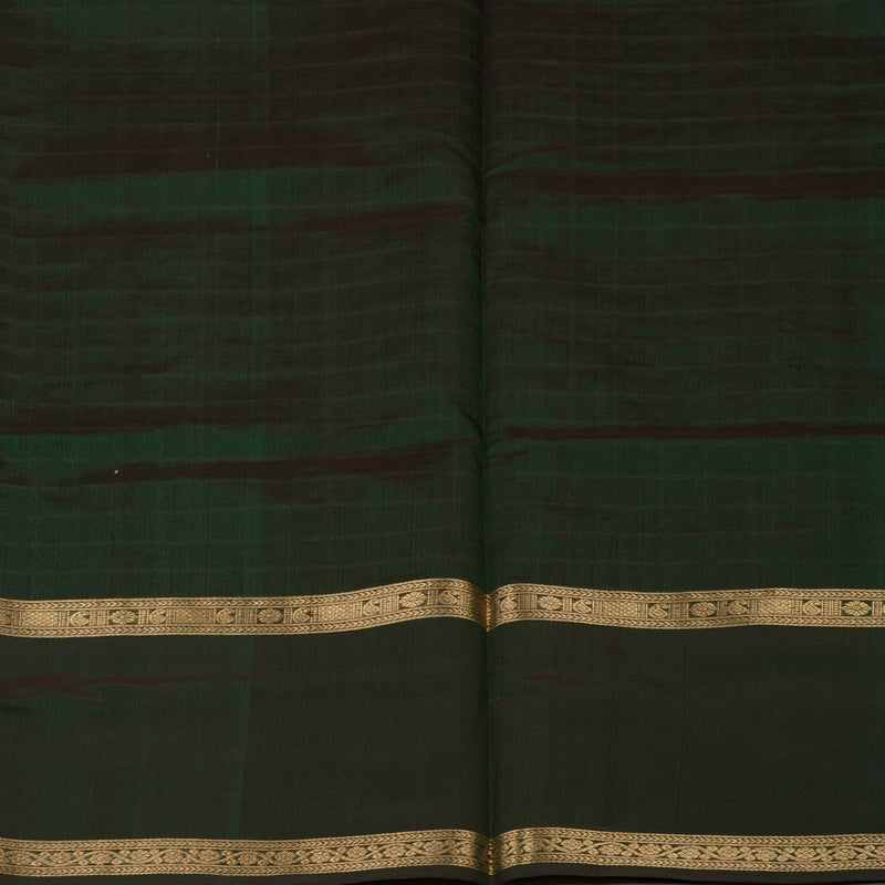 Hayagrivas Bottle Green Pure Kanchi Silk Cotton Saree KBE1695K7-8