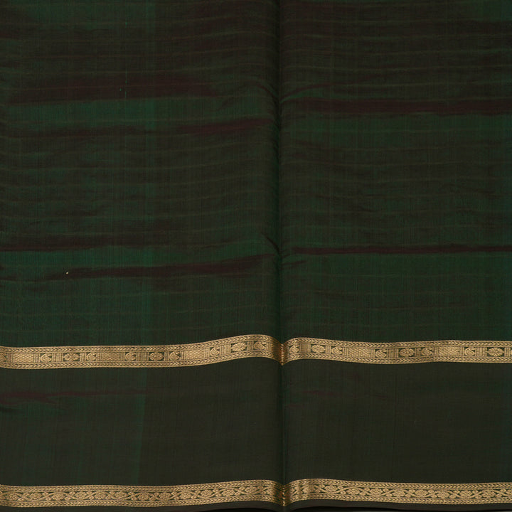Hayagrivas Bottle Green Pure Kanchi Silk Cotton Saree KBE1695K7-8