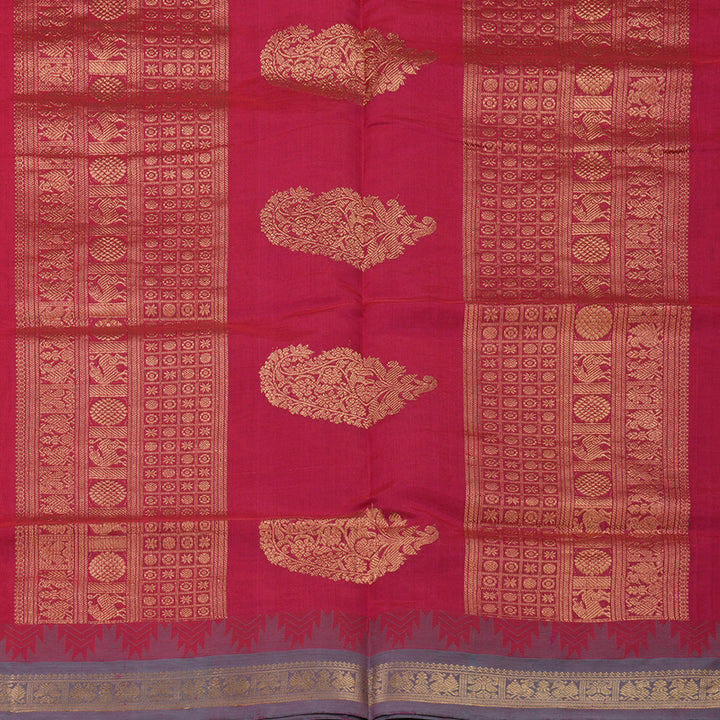 Hayagrivas Pink Pure Silk Cotton Saree KBE1695K8-1