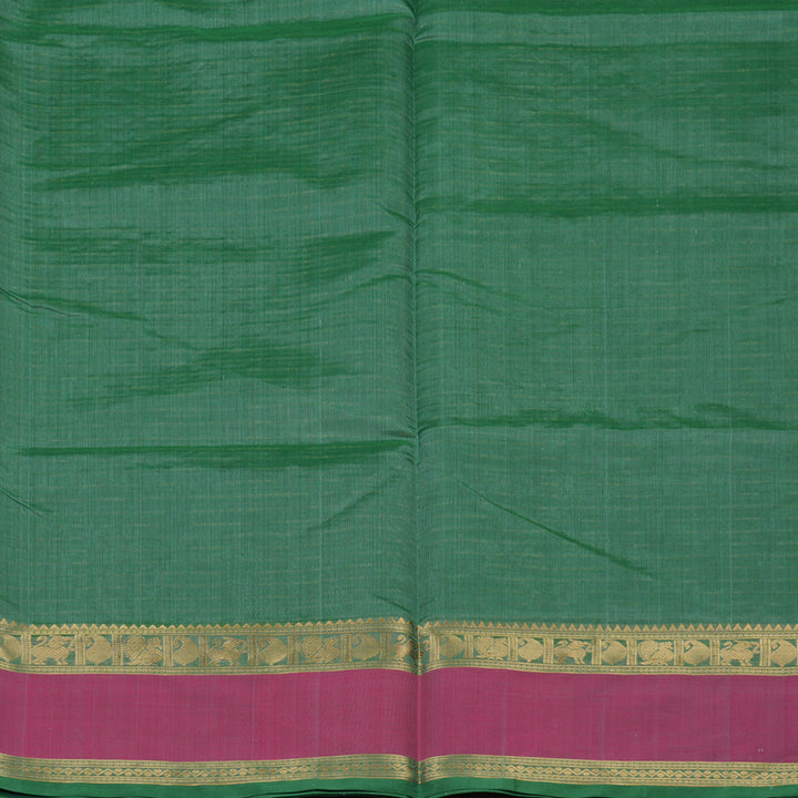 Hayagrivas Light Green Soft Kanchi Silk Cotton Saree KBE1695K9-3