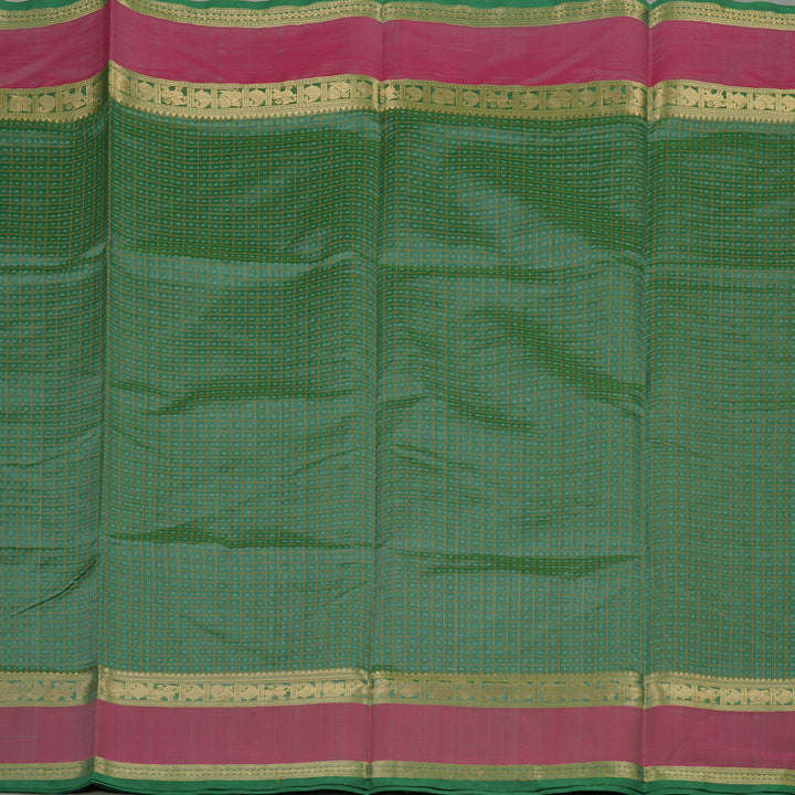 Hayagrivas Light Green Soft Kanchi Silk Cotton Saree KBE1695K9-3
