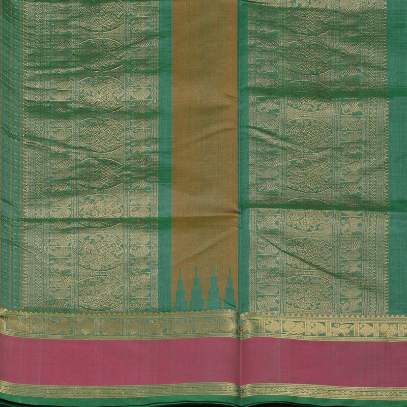 Hayagrivas Light Green Soft Kanchi Silk Cotton Saree KBE1695K9-3