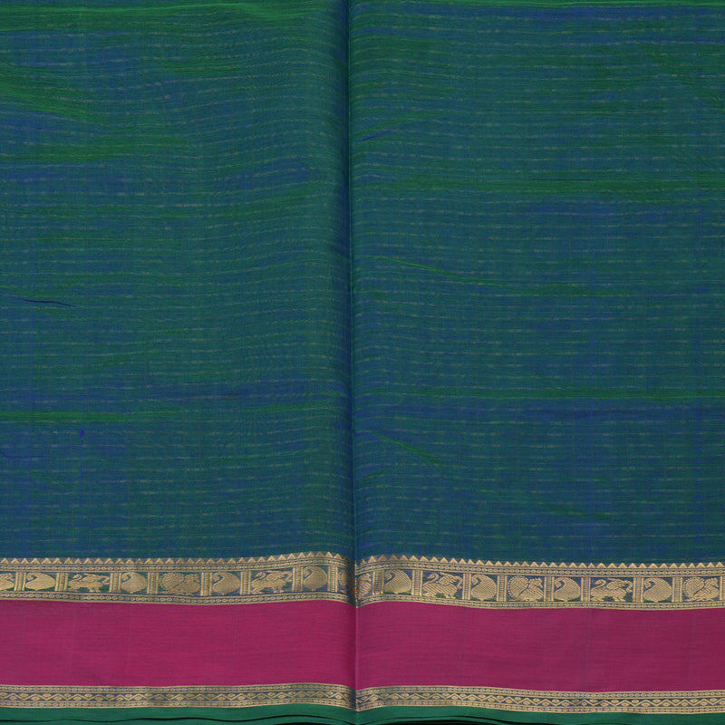 Hayagrivas Mayilkazhuthu Soft Kanchi Silk Cotton Saree with Pink border KBE1695K9-7