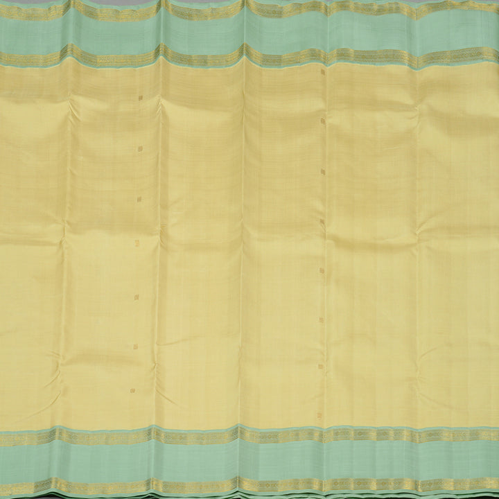 Hayagrivas Sandal Handloom Kanjivaram Silk Saree with Light Pastel Green Border KBE16D1-2