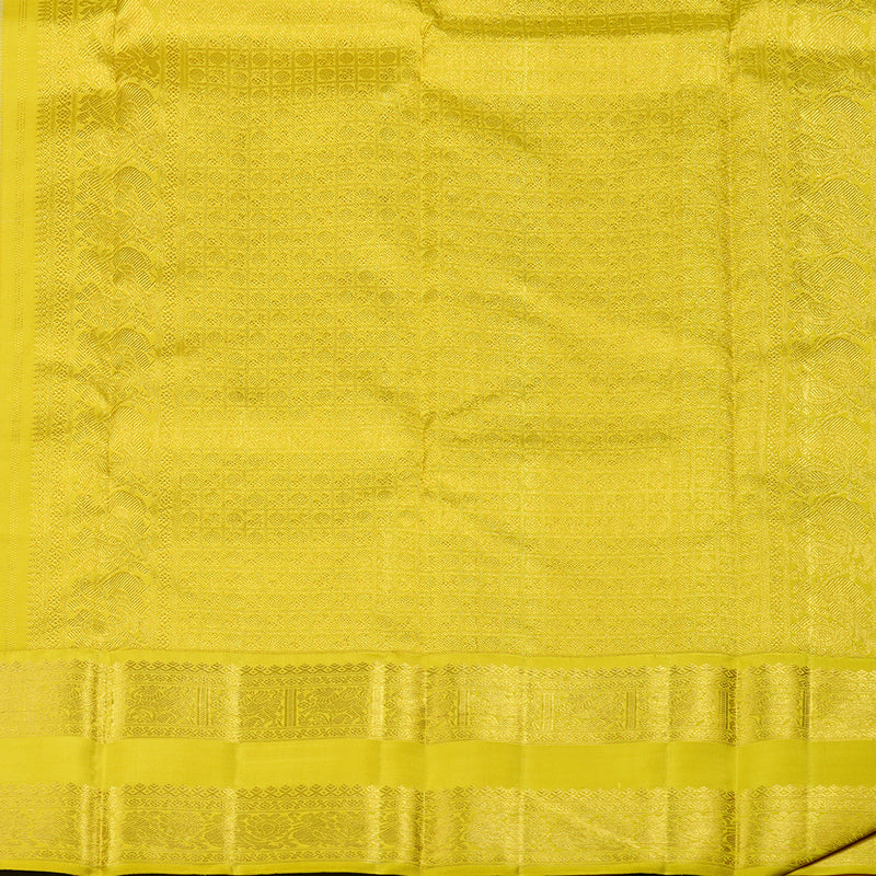 Hayagrivas Handloom Kanjivaram Silk Saree in Serene Half White KBE16D2-3