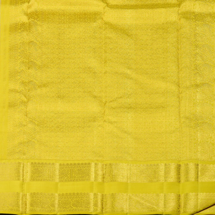 Hayagrivas Handloom Kanjivaram Silk Saree in Serene Half White KBE16D2-3