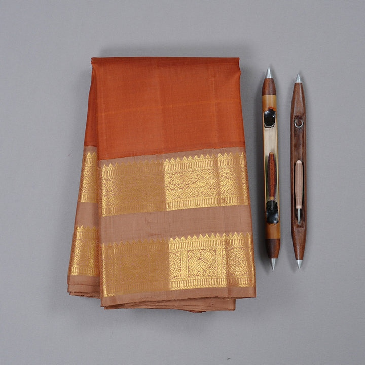 Hayagrivas Handloom Retta Pettu Korvai Kanjivaram Silk Saree KBE16B2-5